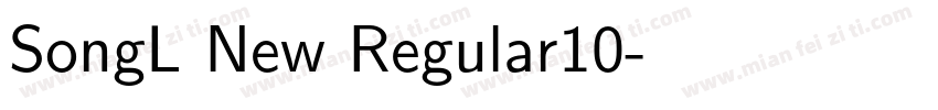 SongL New Regular10字体转换